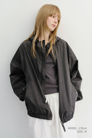 UNISEX SUMMER BREEZE WINDBREAKER BLACK - Dunst