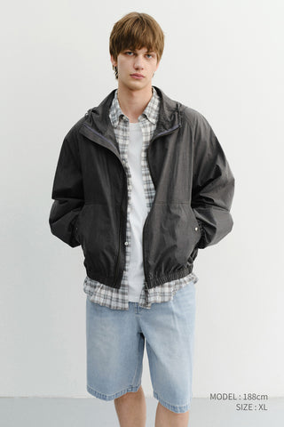 UNISEX SUMMER BREEZE WINDBREAKER BLACK - Dunst