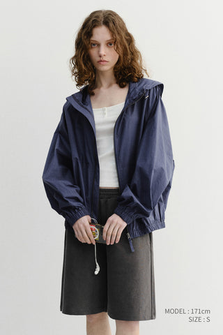 UNISEX SUMMER BREEZE WINDBREAKER NAVY BLUE - Dunst