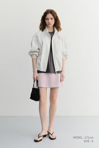 UNISEX SUMMER HARRINGTON JACKET CREAM STRIPE - Dunst