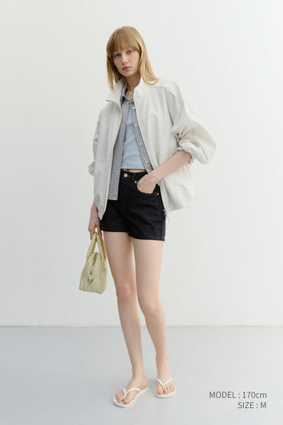 UNISEX SUMMER HARRINGTON JACKET CREAM STRIPE - Dunst
