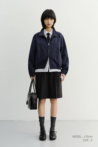 UNISEX SUMMER HARRINGTON JACKET NAVY - Dunst
