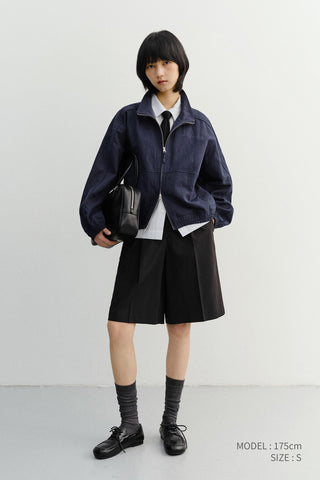 UNISEX SUMMER HARRINGTON JACKET NAVY - Dunst