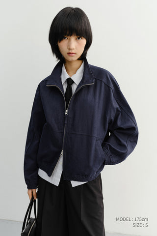 UNISEX SUMMER HARRINGTON JACKET NAVY - Dunst