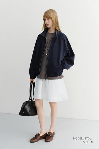 UNISEX SUMMER HARRINGTON JACKET NAVY - Dunst