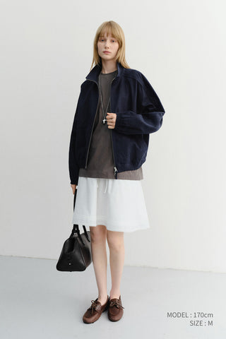 UNISEX SUMMER HARRINGTON JACKET NAVY - Dunst
