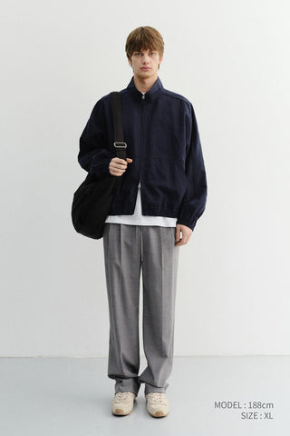 UNISEX SUMMER HARRINGTON JACKET NAVY - Dunst