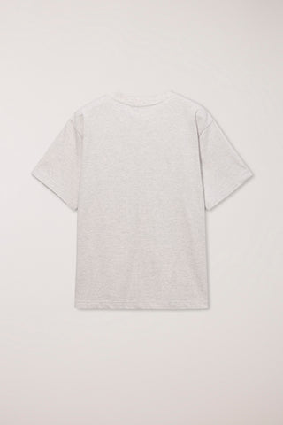 UNISEX LOOSE T-SHIRT OATMEAL MELANGE