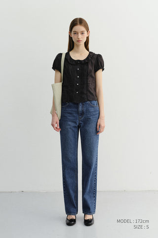 ESSENTIAL CROPPED JEANS CLASSIC BLUE