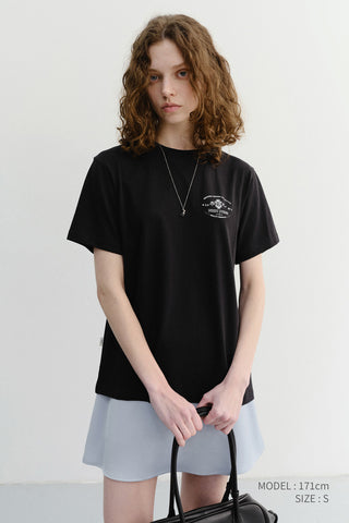 UNISEX CUPID ARCH BACK LOGO T-SHIRT BLACK