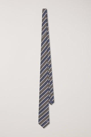 STRIPED TIE OLIVE