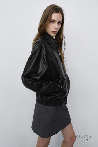 MINI SKIRT CHARCOAL GREY