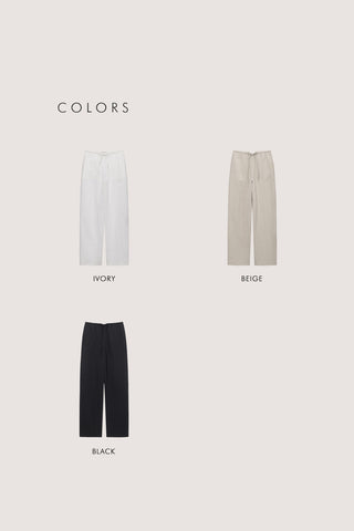SUMMER STRING PANTS BEIGE