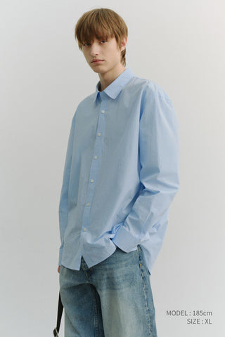UNISEX SOFT POPLIN SHIRT SOFT BLUE