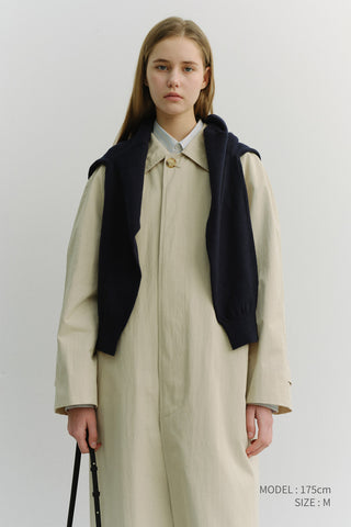 UNISEX REFINED MAC COAT BEIGE