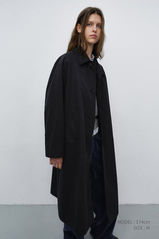 UNISEX REFINED MAC COAT BLACK