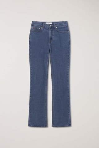 ESSENTIAL SEMI BOOT-CUT JEANS CLASSIC BLUE
