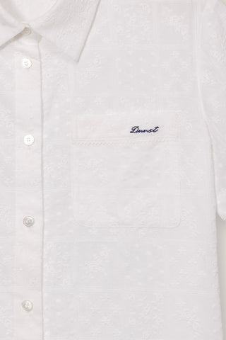 LACED ORGANIC CRAFTED SHIRT WHITE
