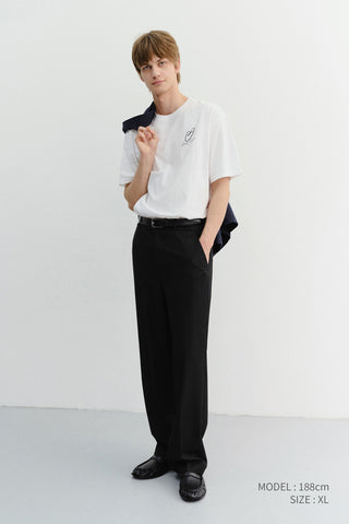UNISEX HEART D LOGO T-SHIRT OFF WHITE