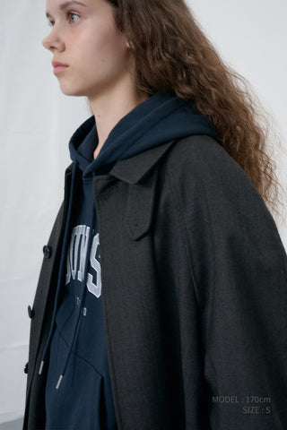 UNISEX ARCH LOGO HOODIE FRENCH NAVY