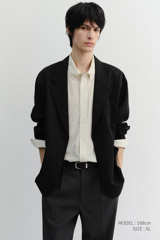 UNISEX SOFT TAILORED JACKET BLACK