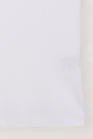 V-NECK SLIM TOP OFF WHITE