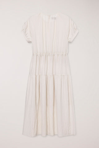 HALF SLEEVE DRESS LIGHT BEIGE