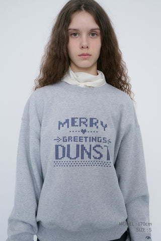 UNISEX PIXEL SWEATSHIRT MID MELANGE GREY