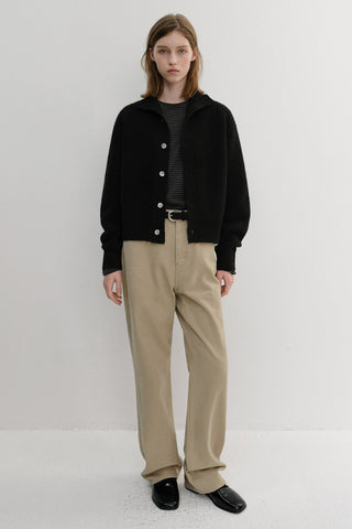 BRUSHED STRAIGHT JEANS BEIGE