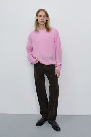 UNISEX HAIRLY SWEATER PALE PINK