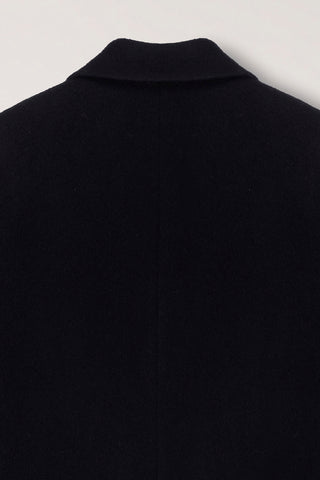 UNISEX BOXY TAILORED COAT BLACK