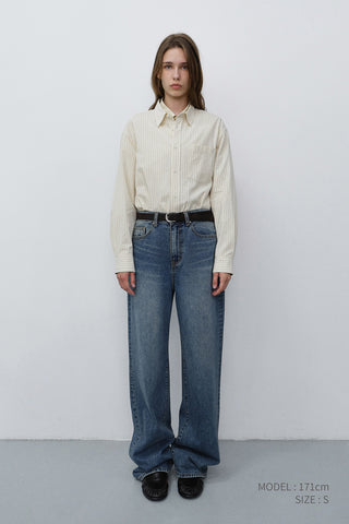 WIDE JEANS CLASSIC BLUE