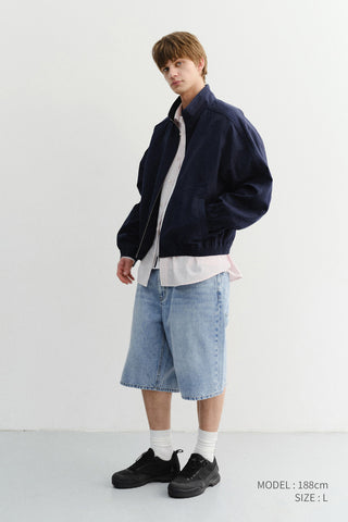 CLASSIC BAGGY DENIM SHORTS LIGHT BLUE