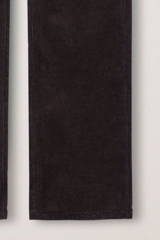 ESSENTIAL STRAIGHT CORDUROY JEANS DEEP BROWN