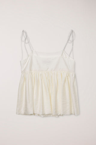 FLARED BUSTIER BLOUSE IVORY