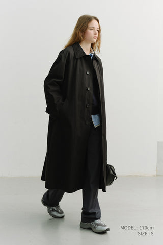 UNISEX REFINED MAC COAT BLACK