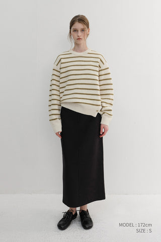 H-LINE LONG SKIRT BLACK