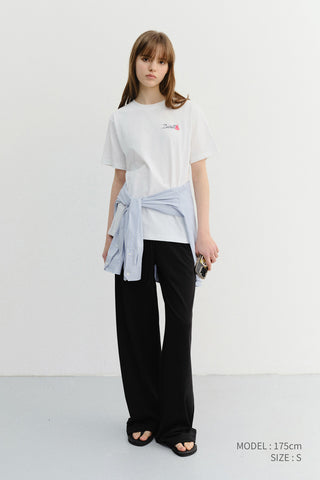 UNISEX MARINE LOGO T-SHIRT OFF WHITE