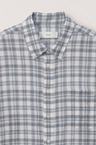 UNISEX SEERSUCKER BD SHIRT SOFT GREEN CHECK