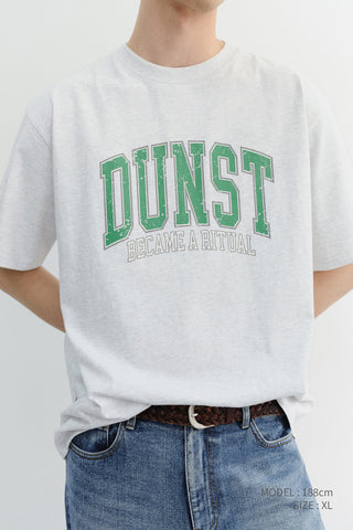 UNISEX VINTAGE ARCH LOGO T-SHIRT LIGHT MELANGE GREY