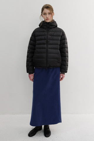 UNISEX LIGHT GOOSE DOWN JACKET BLACK