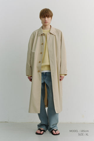 UNISEX REFINED MAC COAT BEIGE