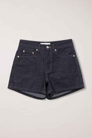 MINI DENIM SHORTS INDIGO BLUE