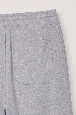 UNISEX LOGO SWEAT SHORTS MELANGE GREY