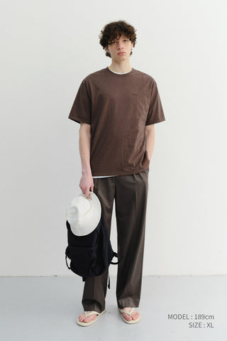 UNISEX GARMENT DYED T-SHIRT BROWN