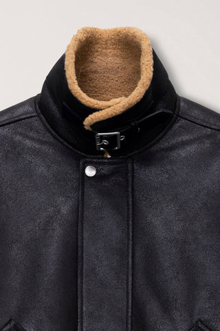 UNISEX VOLUME AVIATOR BLOUSON BLACK