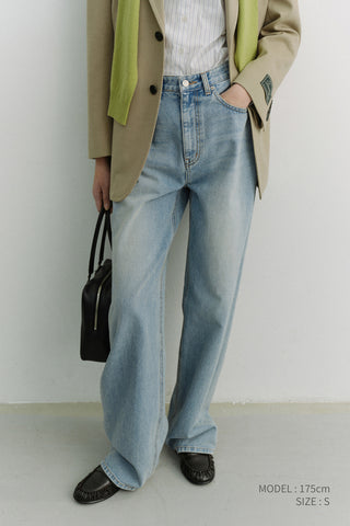 RELAXED WIDE JEANS LIGHT BLUE