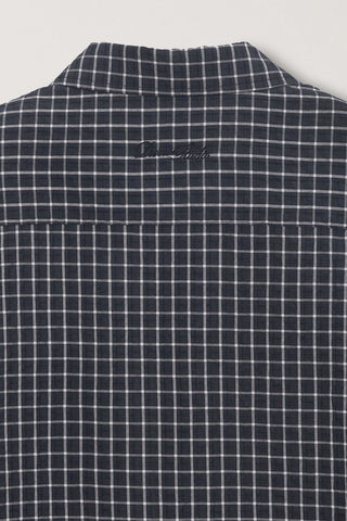 UNISEX CHECKED PAJAMA SHIRT BLACK CHECK