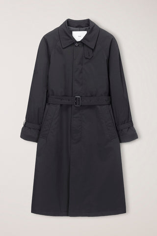 UNISEX PADDED BALMACAAN COAT CHARCOAL GREY