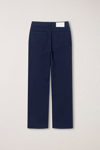 BRUSHED STRAIGHT JEANS NAVY